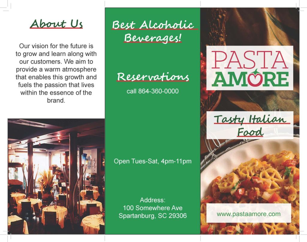 Full Color Brochure Pages